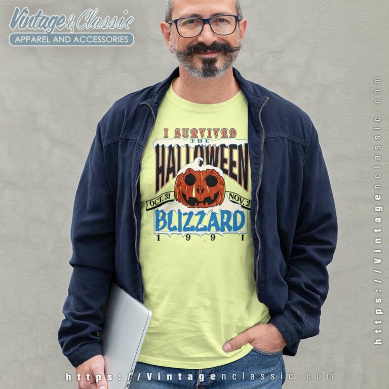 1991 I Survived Halloween Blizzard Long Sleeve Tee 1991 I Survived Halloween Blizzard Long Sleeve Tee