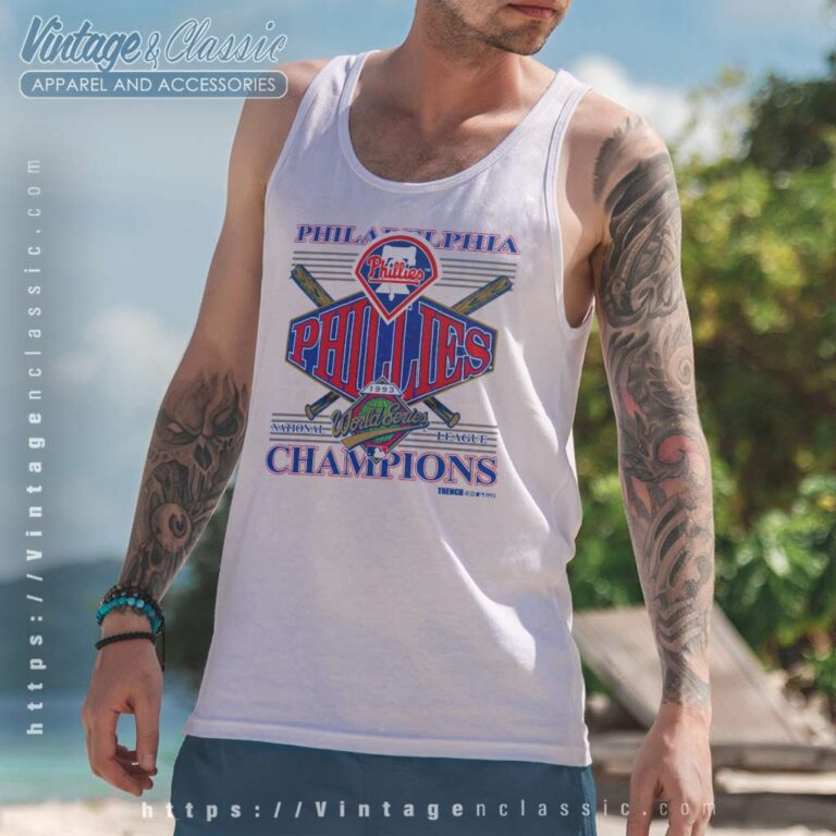1993 National League Champions World Series Philadelphia Phillies Tank Top Racerback 1993 National League Champions World Series Philadelphia Phillies Tank Top Racerback