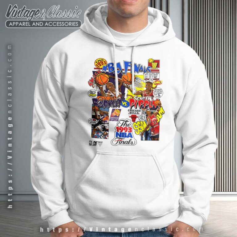 1993 Nba Finals Cartoon Strip Men Hoodie 1993 Nba Finals Cartoon Strip Men Hoodie