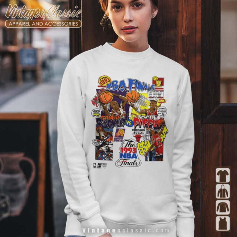 1993 Nba Finals Cartoon Strip Sweatshirt 1993 Nba Finals Cartoon Strip Sweatshirt