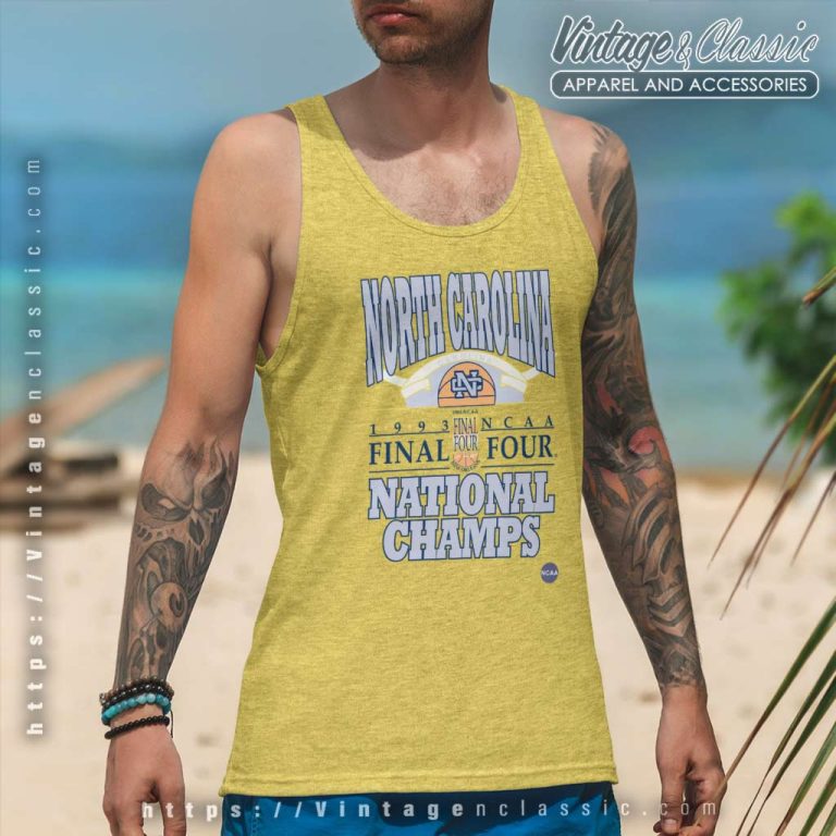 1993 North Carolina National Champs Final Four Tank Top Racerback 1993 North Carolina National Champs Final Four Tank Top Racerback