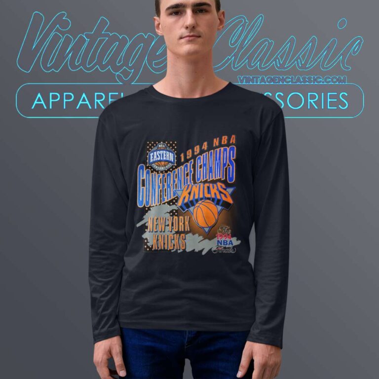 1994 Nba Conference Champs New York Knicks Long Sleeve Tee 1994 Nba Conference Champs New York Knicks Long Sleeve Tee