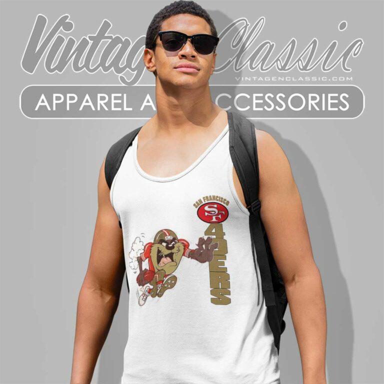 1994 San Francisco 49ers Taz Tank Top Racerback 1994 San Francisco 49ers Taz Tank Top Racerback