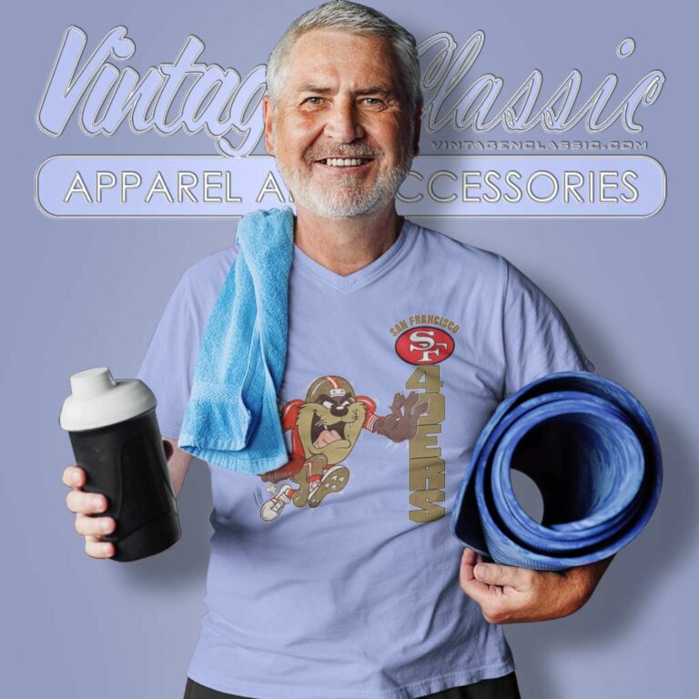 1994 San Francisco 49ers Taz V Neck TShirt 1994 San Francisco 49ers Taz V Neck TShirt