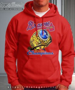 1995 Atlanta Braves World Series Champions Ring Hoodie