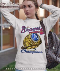 1995 Atlanta Braves World Series Champions Ring Sweatshirt