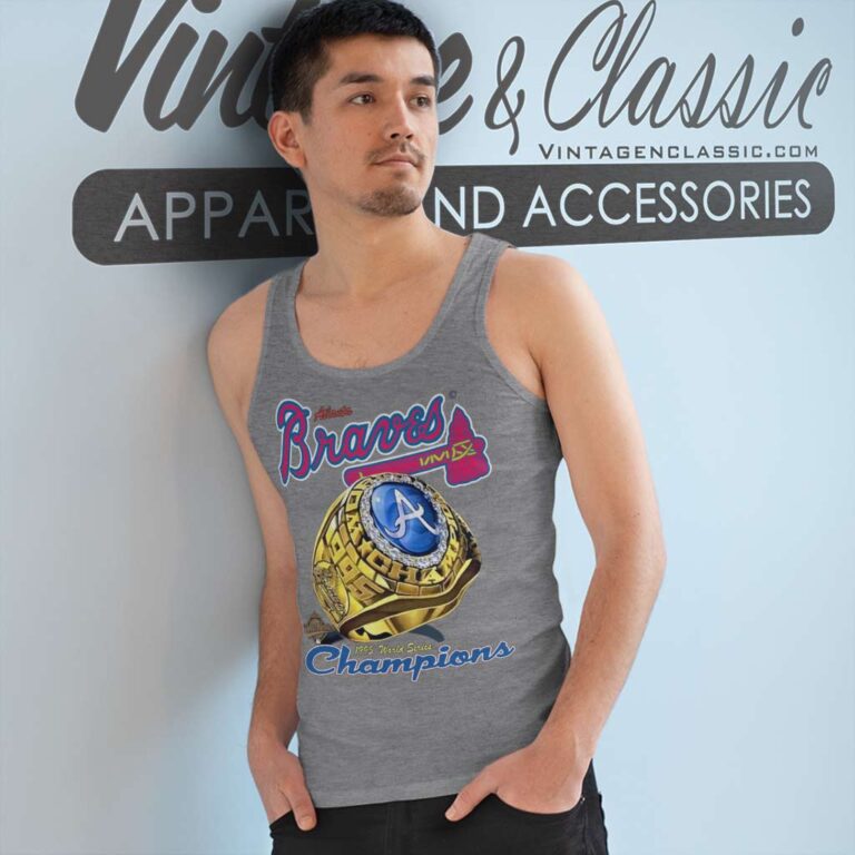 1995 Atlanta Braves World Series Champions Ring Tank Top Racerback 1995 Atlanta Braves World Series Champions Ring Tank Top Racerback