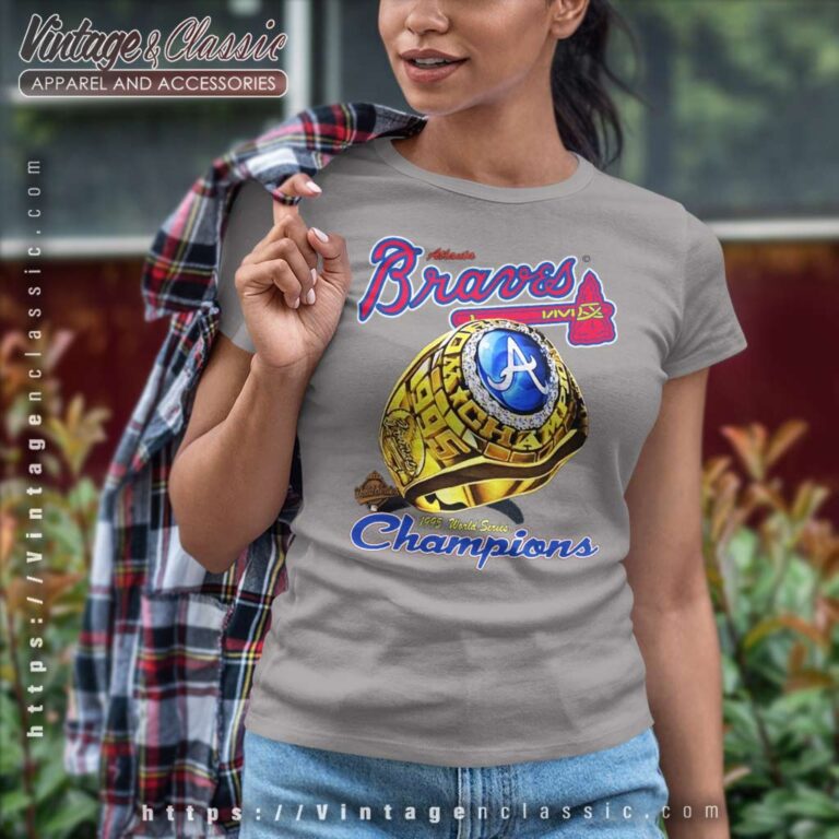 1995 Atlanta Braves World Series Champions Ring Women TShirt 1995 Atlanta Braves World Series Champions Ring Women TShirt