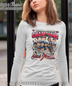 1995 World Champions Atlanta Braves Caricature Long Sleeve Tee