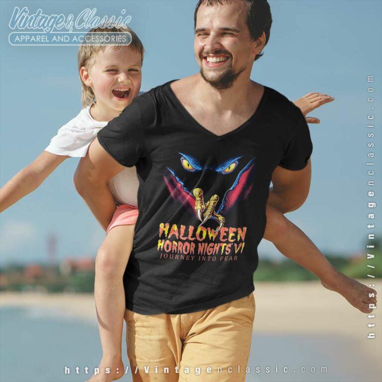1996 Halloween Horror Nights Vi V Neck TShirt 1996 Halloween Horror Nights Vi V Neck TShirt