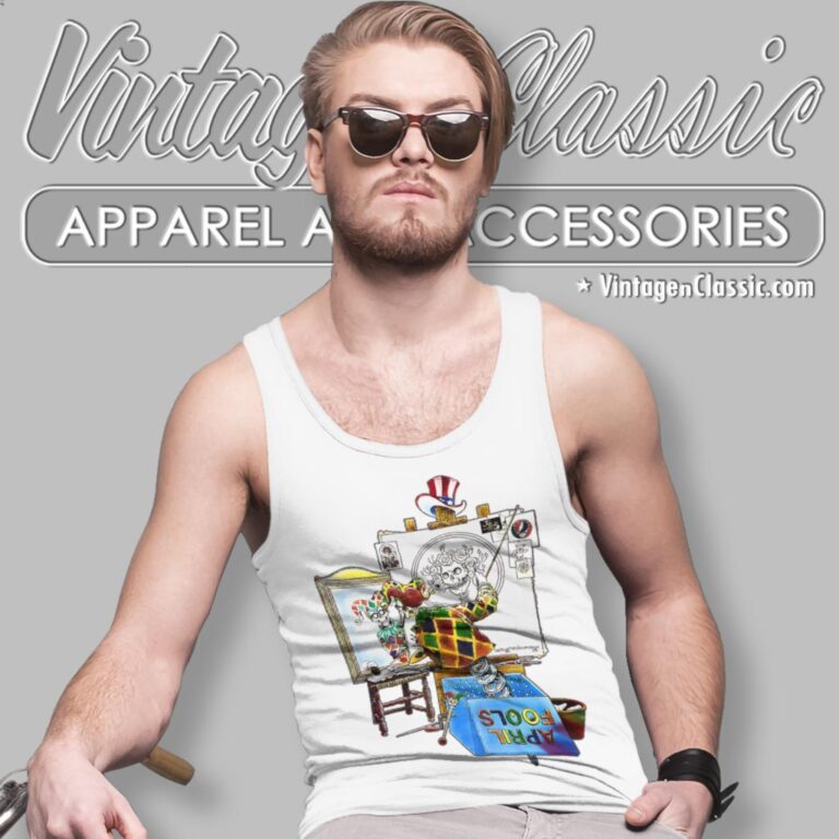 1996 Vintage Grateful Dead April Fools Norman Rockwell Shirt Tank Top Racerback 1996 Vintage Grateful Dead April Fools Norman Rockwell Shirt Tank Top Racerback