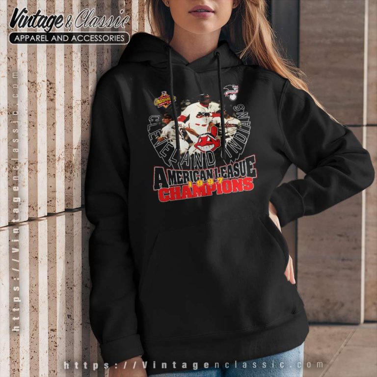 1997 Cleveland Indians American League Champions Hoodie 1997 Cleveland Indians American League Champions Hoodie