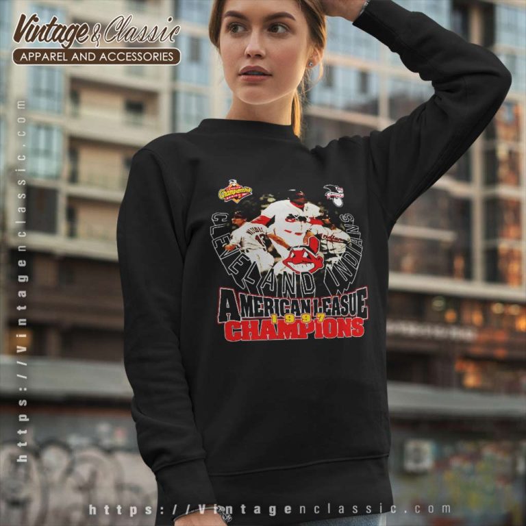 1997 Cleveland Indians American League Champions Sweatshirt 1997 Cleveland Indians American League Champions Sweatshirt