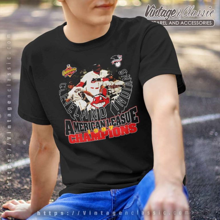 1997 Cleveland Indians American League Champions T Shirt 1997 Cleveland Indians American League Champions T Shirt
