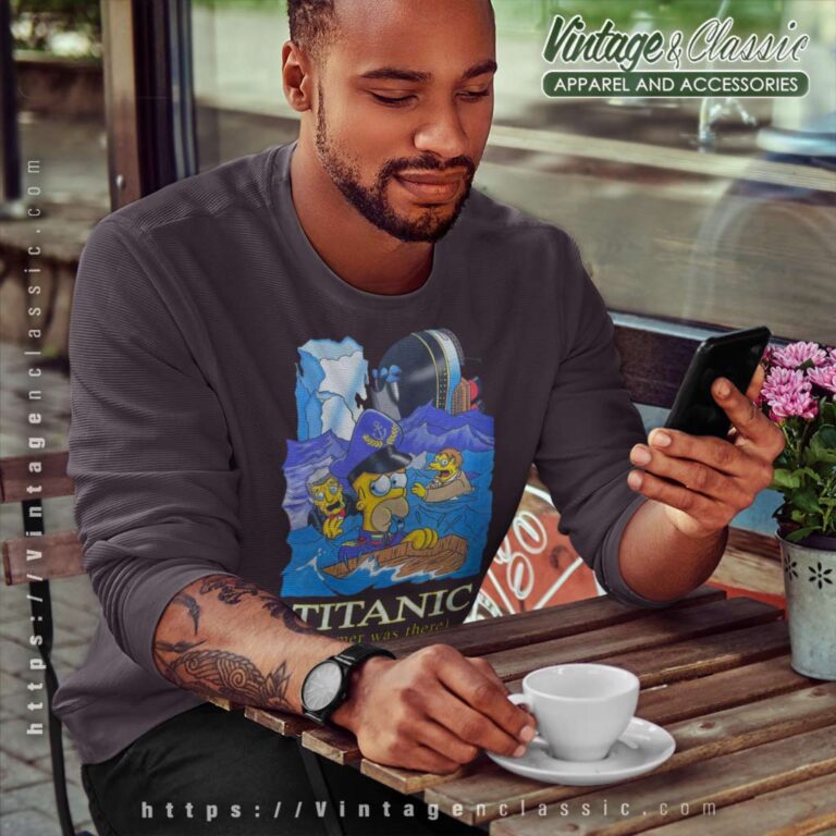 1998 The Simpsons Titanic Oceangate Film Sweatshirt 1998 The Simpsons Titanic Oceangate Film Sweatshirt