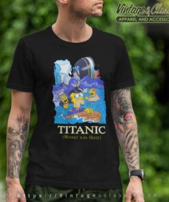 1998 The Simpsons Titanic Oceangate Film T Shirt