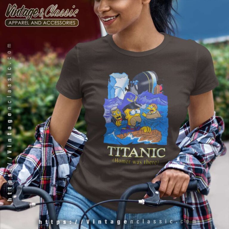 1998 The Simpsons Titanic Oceangate Film Women TShirt 1998 The Simpsons Titanic Oceangate Film Women TShirt