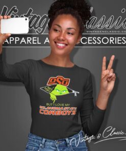 Grinch Zipper I Hate People But I Love My Oklahoma State Cowboys Shirt