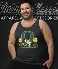 Snoopy The Peanuts Cheer For The Oregon Ducks Tank Top Racerback