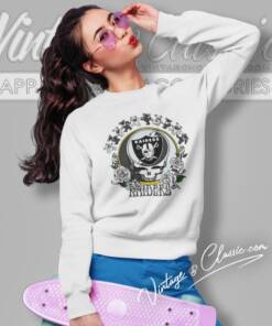 Las Vegas Raiders Grateful Dead Roses Dancing Bears Sweatshirt