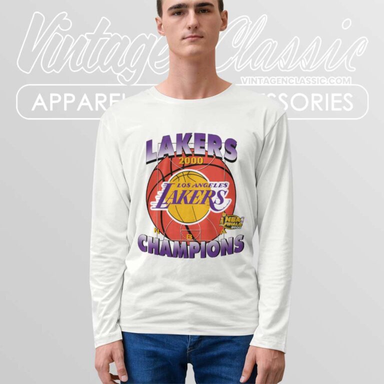 2000 Nba Finals Champions Lakers Long Sleeve Tee 2000 Nba Finals Champions Lakers Long Sleeve Tee