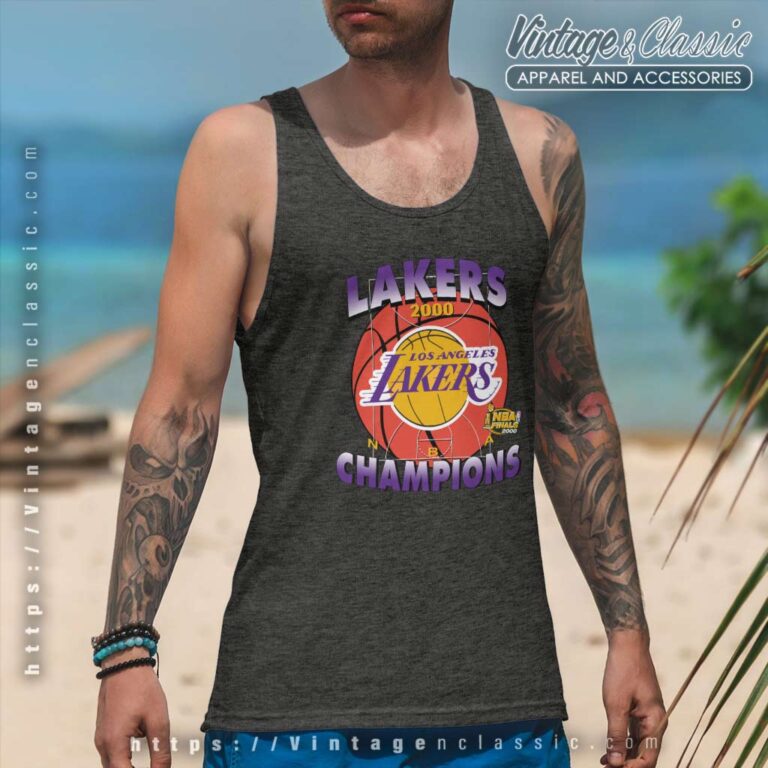 2000 Nba Finals Champions Lakers Tank Top Racerback 2000 Nba Finals Champions Lakers Tank Top Racerback