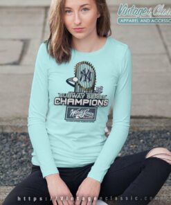 2000 New York Yankees Subway Series Champion World Series Long Sleeve Tee
