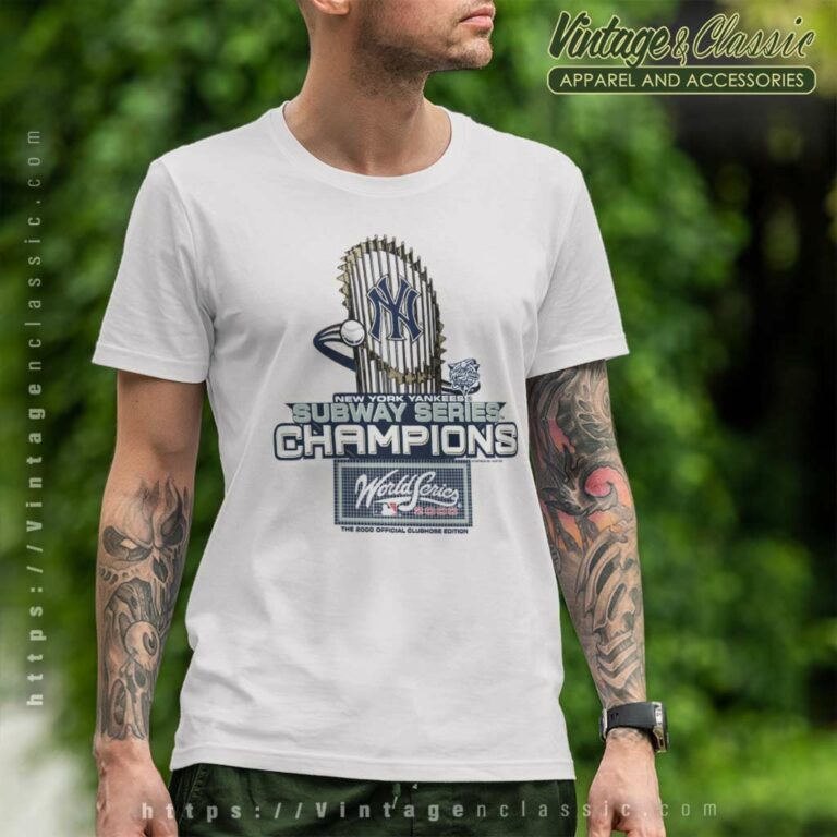 2000 New York Yankees Subway Series Champion World Series T Shirt 2000 New York Yankees Subway Series Champion World Series T Shirt