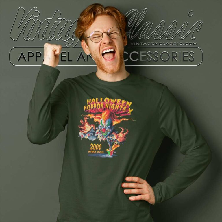 2000 Universal Halloween Horror Nights Long Sleeve Tee 2000 Universal Halloween Horror Nights Long Sleeve Tee
