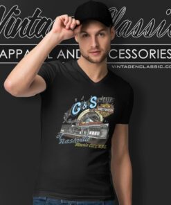 2003 Harley Davidson Cs Nashville Tennessee Music City Usa V Neck TShirt