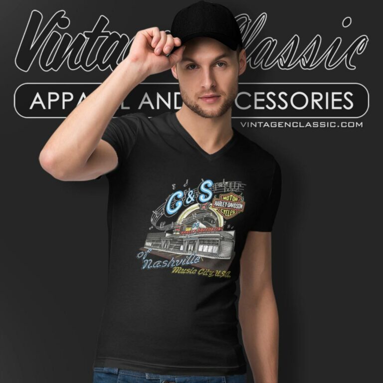 2003 Harley Davidson Cs Nashville Tennessee Music City Usa V Neck TShirt 2003 Harley Davidson Cs Nashville Tennessee Music City Usa V Neck TShirt