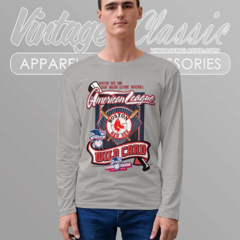 2004 American League Wild Card Boston Red Sox Long Sleeve Tee 2004 American League Wild Card Boston Red Sox Long Sleeve Tee