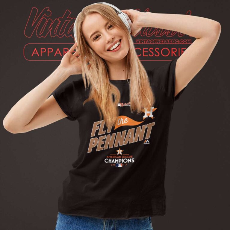 2017 American League Champions Houston Astros Fly The Pennant Women TShirt 2017 American League Champions Houston Astros Fly The Pennant Women TShirt