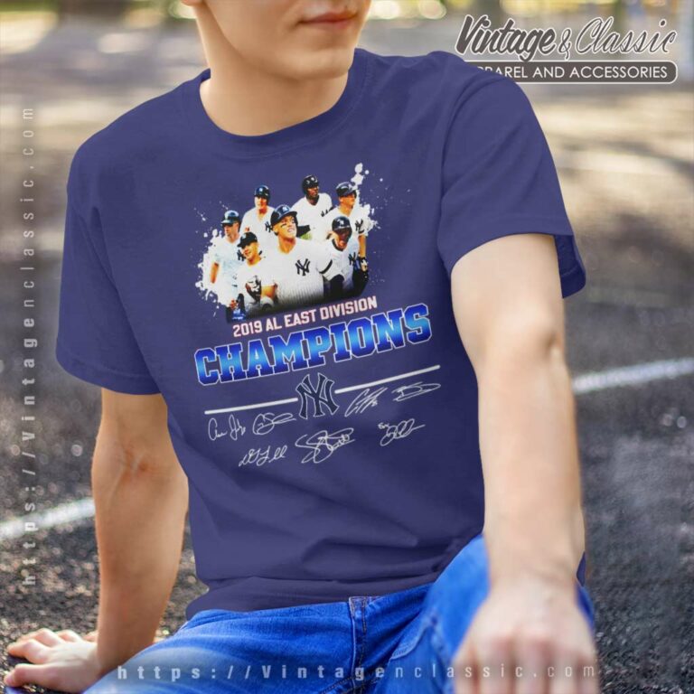 2019 Al East Division Champions New York Yankees Signature T Shirt 2019 Al East Division Champions New York Yankees Signature T Shirt