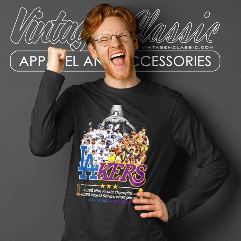 2020 Los Angeles Dodgers And Lakers All Team Long Sleeve Tee 2020 Los Angeles Dodgers And Lakers All Team Long Sleeve Tee