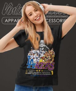 2020 Los Angeles Dodgers And Lakers All Team Women TShirt