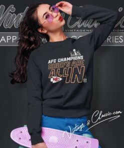 2023 Afc Champions Chiefs Are All In Shirt Travis Kelce Sweatshirt