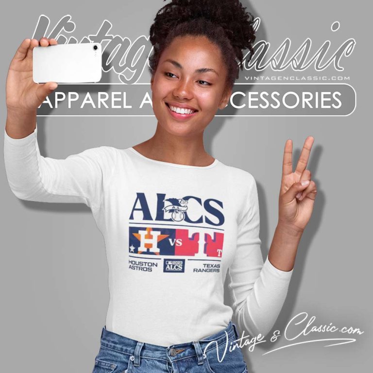 2023 Alcs Houston Astros Vs Texas Rangers Long Sleeve Tee 2023 Alcs Houston Astros Vs Texas Rangers Long Sleeve Tee