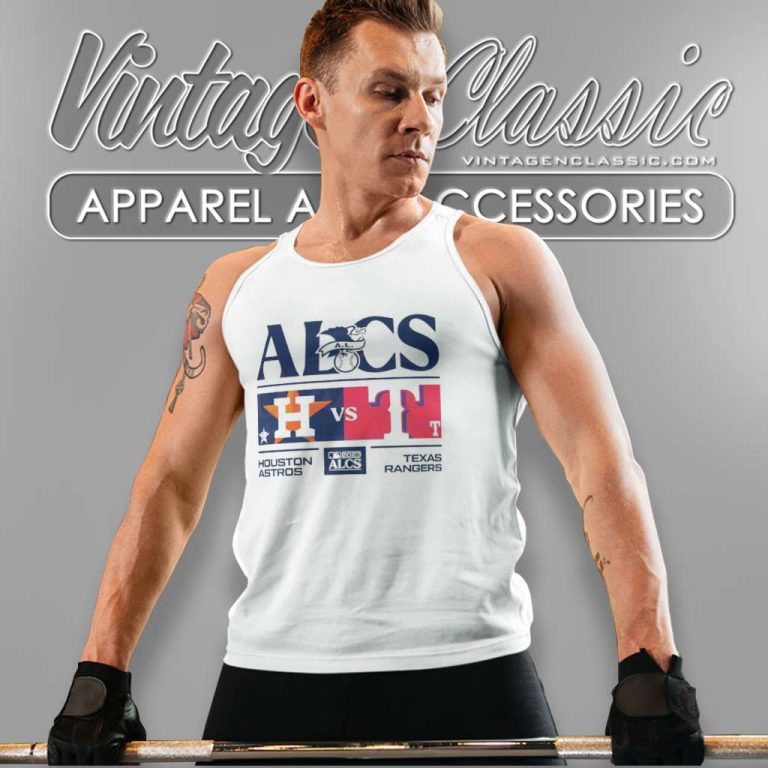 2023 Alcs Houston Astros Vs Texas Rangers Tank Top Racerback 2023 Alcs Houston Astros Vs Texas Rangers Tank Top Racerback