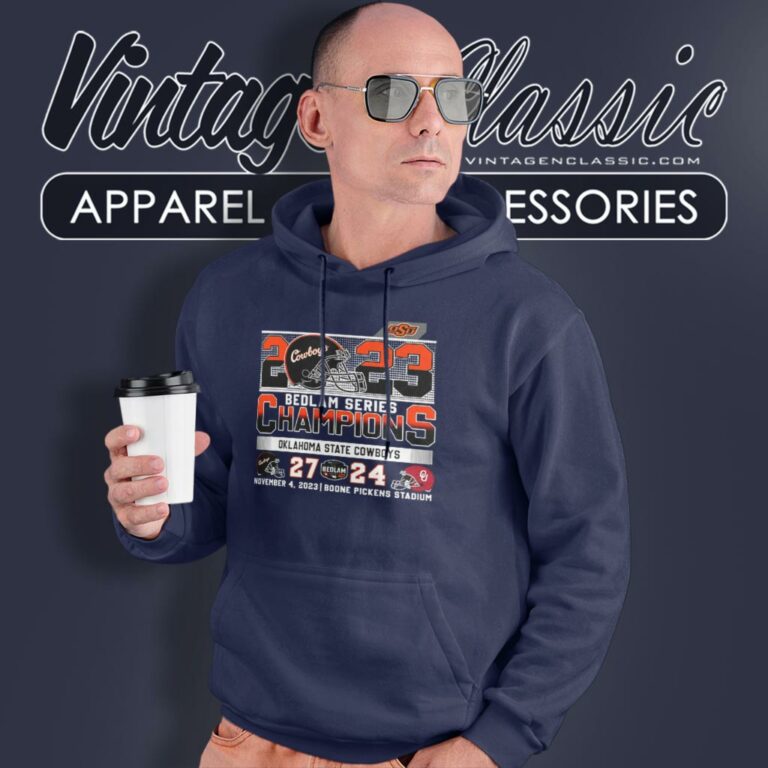 2023 Bedlam Series Champions Oklahoma State Cowboys 27 24 Oklahoma Sooners Hoodie 2023 Bedlam Series Champions Oklahoma State Cowboys 27 24 Oklahoma Sooners Hoodie