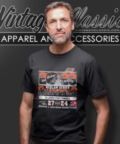 2023 Bedlam Series Champions Oklahoma State Cowboys 27 24 Oklahoma Sooners T Shirt