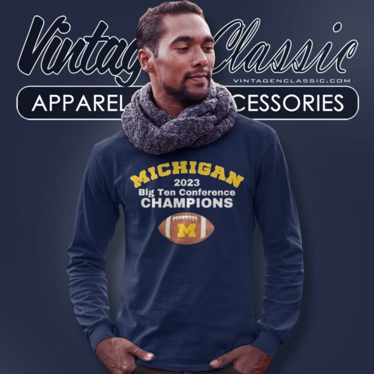 2023 Big Ten Conference Champions Michigan Wolverines Long Sleeve Tee 2023 Big Ten Conference Champions Michigan Wolverines Long Sleeve Tee