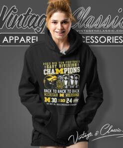 2023 Big Ten Football Champions Back 2 Back 2 Back Michigan Wolverines Hoodie