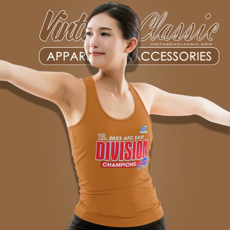 2023 Buffalo Bills Afc East Division Champions Logo Tank Top Racerback 2023 Buffalo Bills Afc East Division Champions Logo Tank Top Racerback