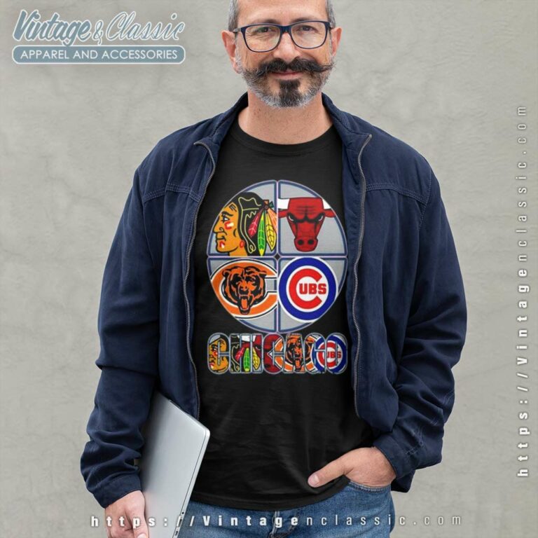2023 Chicago Team Sport Chicago Bulls Chicago Blackhawks Chicago Bears Chicago Cubs Long Sleeve Tee 2023 Chicago Team Sport Chicago Bulls Chicago Blackhawks Chicago Bears Chicago Cubs Long Sleeve Tee