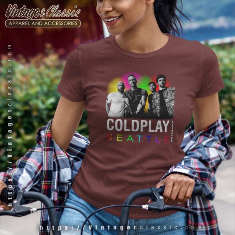 2023 Coldplay Tour Concerts In Seattle Women TShirt 2023 Coldplay Tour Concerts In Seattle Women TShirt