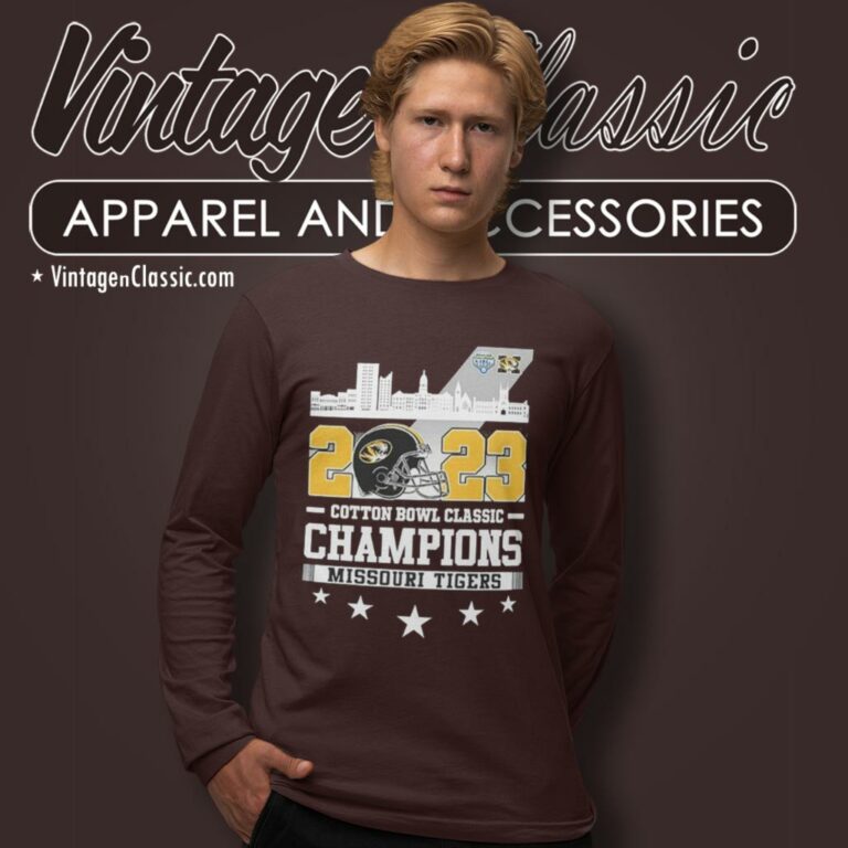2023 Cotton Bowl Classic Champions Missouri Tigers Long Sleeve Tee 2023 Cotton Bowl Classic Champions Missouri Tigers Long Sleeve Tee