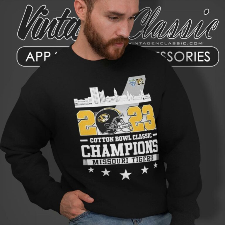2023 Cotton Bowl Classic Champions Missouri Tigers Sweatshirt 2023 Cotton Bowl Classic Champions Missouri Tigers Sweatshirt
