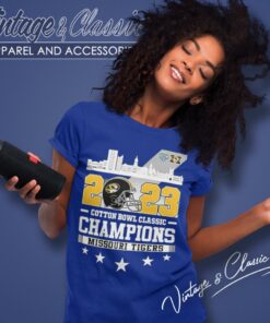 2023 Cotton Bowl Classic Champions Missouri Tigers Women T Shirt