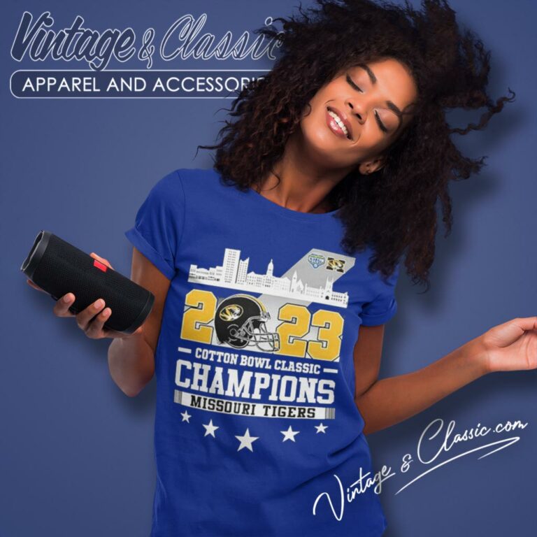 2023 Cotton Bowl Classic Champions Missouri Tigers Women T Shirt 2023 Cotton Bowl Classic Champions Missouri Tigers Women T Shirt